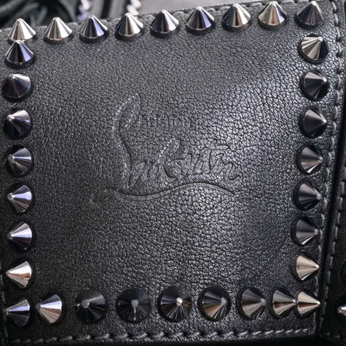 Vintage CHRISTIAN LOUBOUTIN Leather Spike Stud Lucky Hobo One Shoulder ...