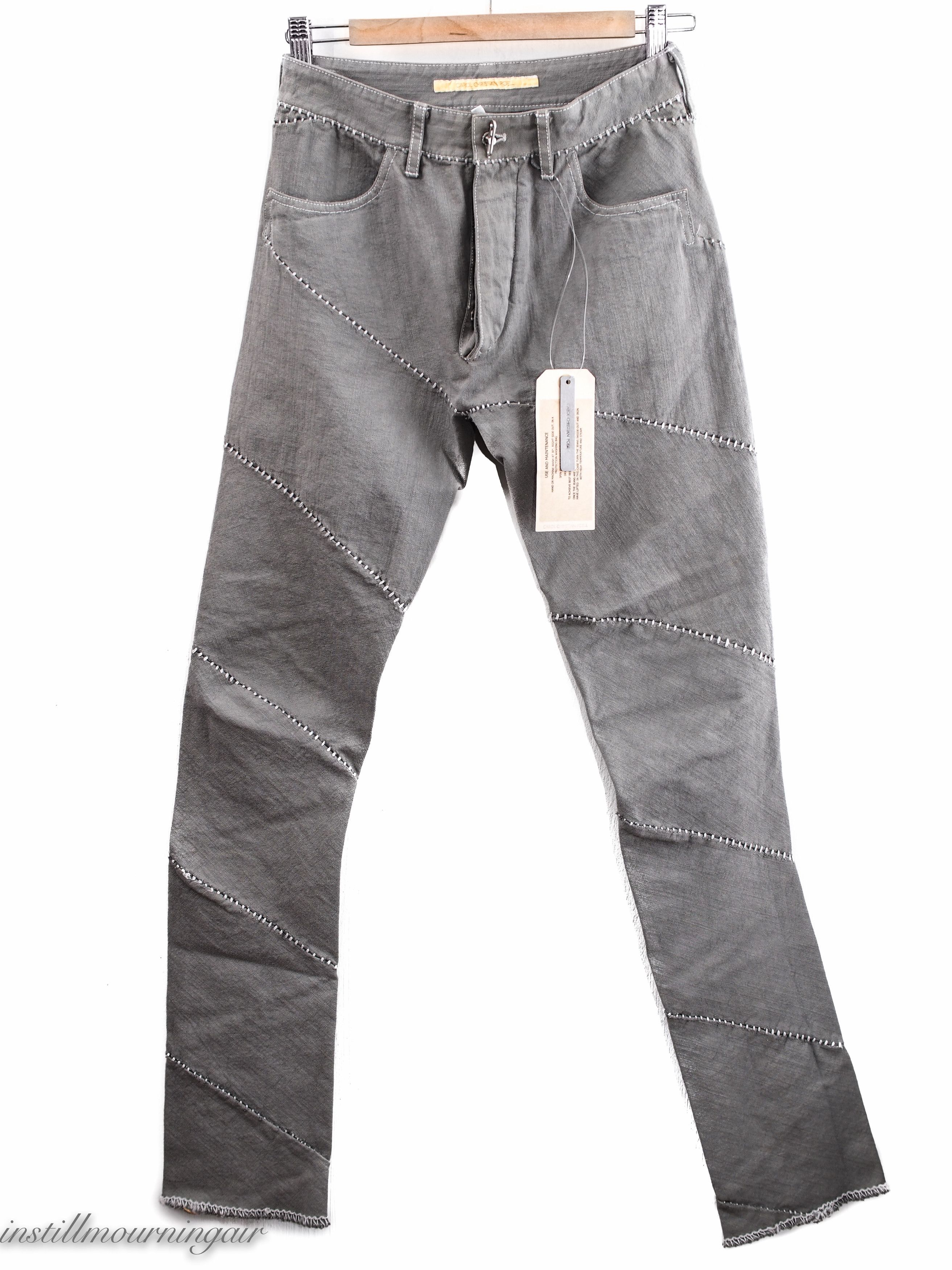 Carol Christian Poell MINT Spiral Overlock Jeans | Grailed