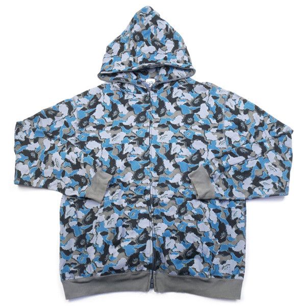 Bape × Kaws BAPE x KAWS Exclusive Rare Camo Full Zip Hoodie
