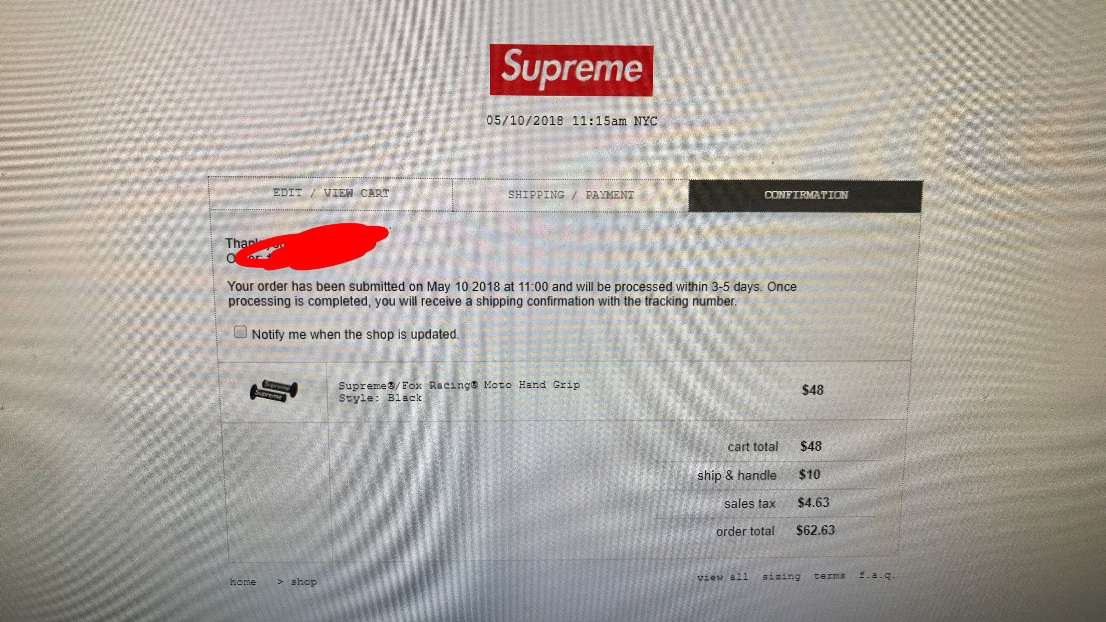 Supreme Supreme / Fox Racing Moto Hand Grips | Grailed