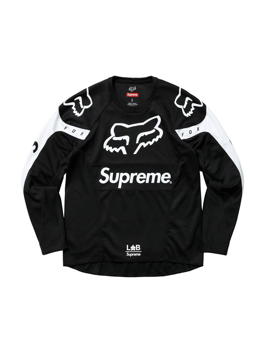 Supreme Supreme Fox Racing Moto Jersey Top Black | Grailed