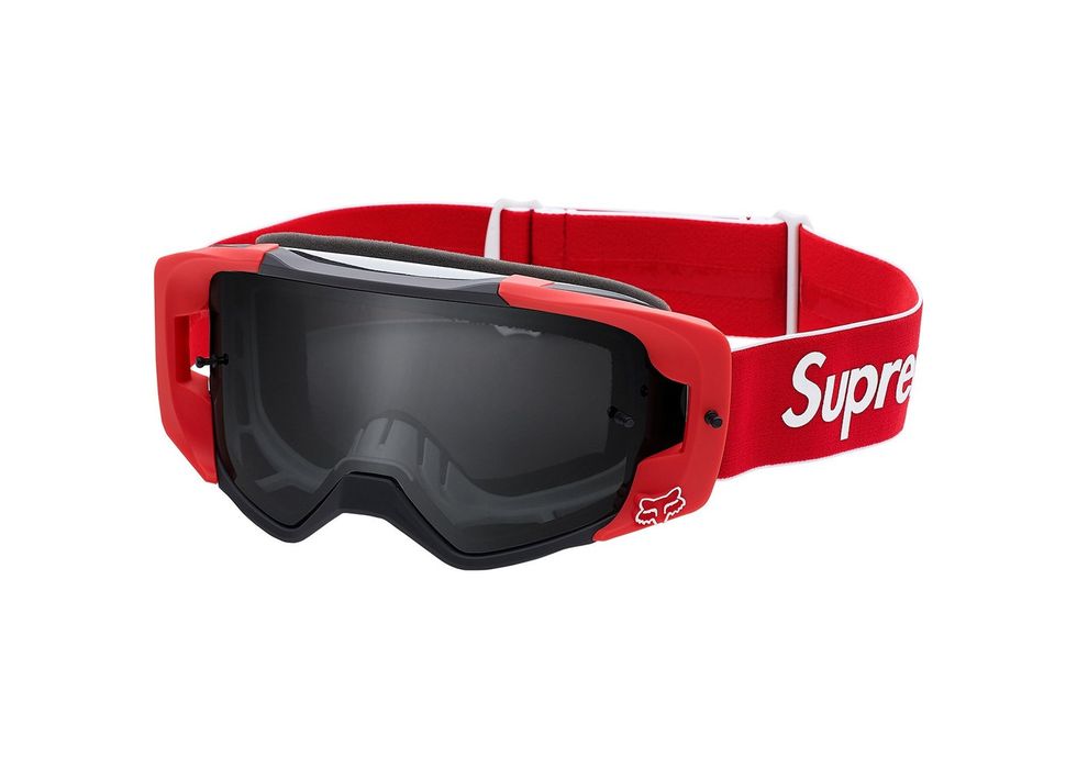 Supreme [Free Shipping] Red Supreme Fox Racing VUE Goggles Red