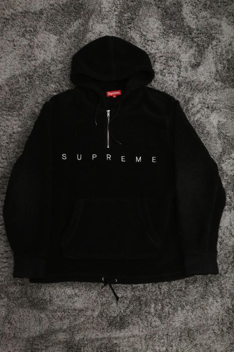 Supreme sherpa fleece store hoodie