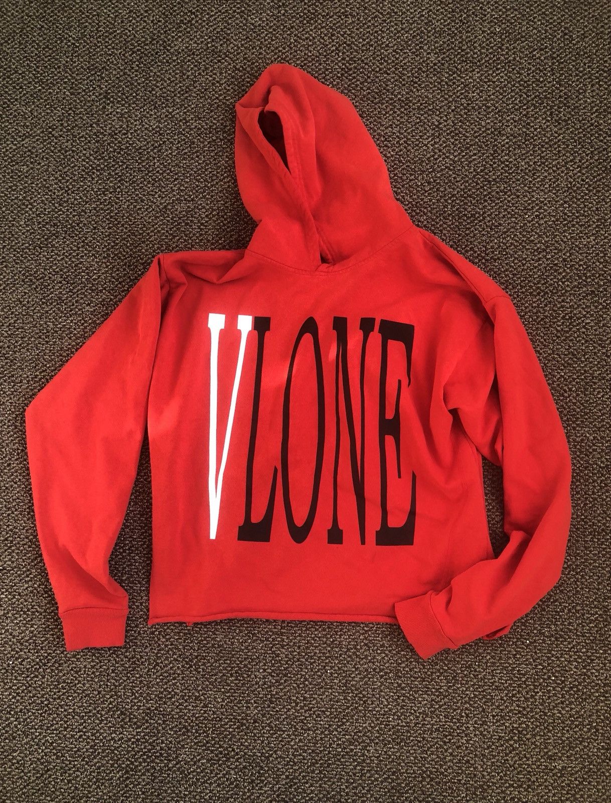 Vlone red staple hoodie hotsell