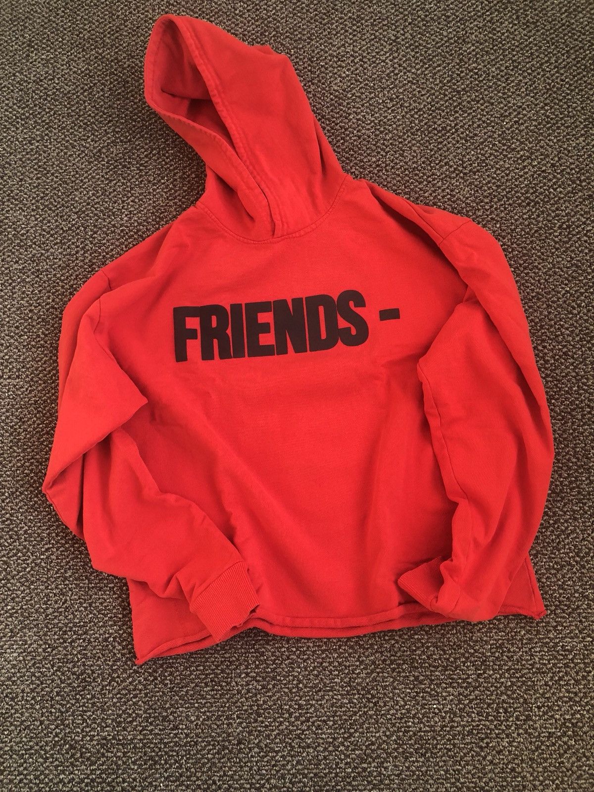 Vlone Vlone Red Friends Hoodie Grailed