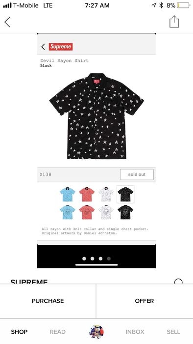 Supreme Supreme Devil Rayon Shirt black | Grailed