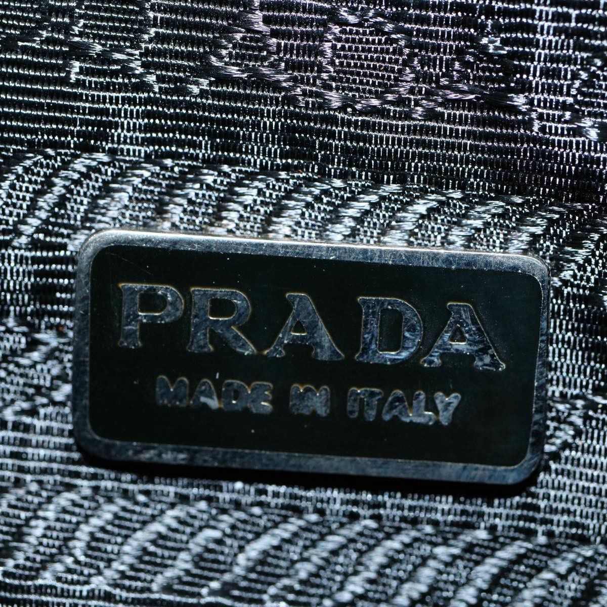 Prada PRADA Hand Bag Nylon Black Auth ki3443 Size ONE SIZE - 18 Thumbnail