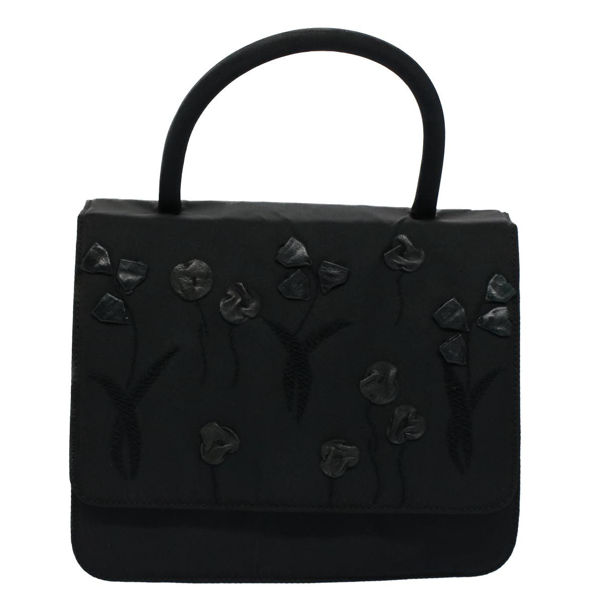 Prada PRADA Hand Bag Nylon Black Auth ki3443 Size ONE SIZE - 13 Thumbnail