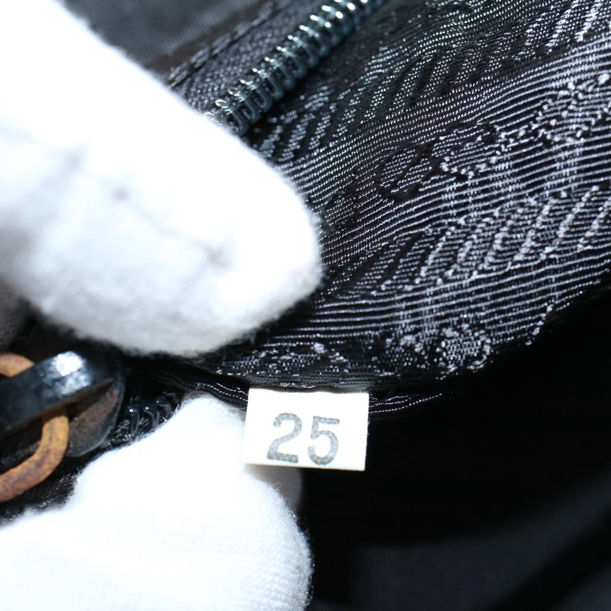 Prada PRADA Hand Bag Nylon Black Auth ki3443 Size ONE SIZE - 11 Thumbnail
