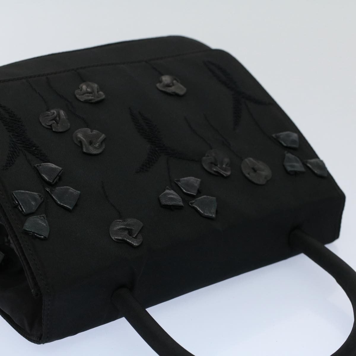 Prada PRADA Hand Bag Nylon Black Auth ki3443 Size ONE SIZE - 6 Thumbnail