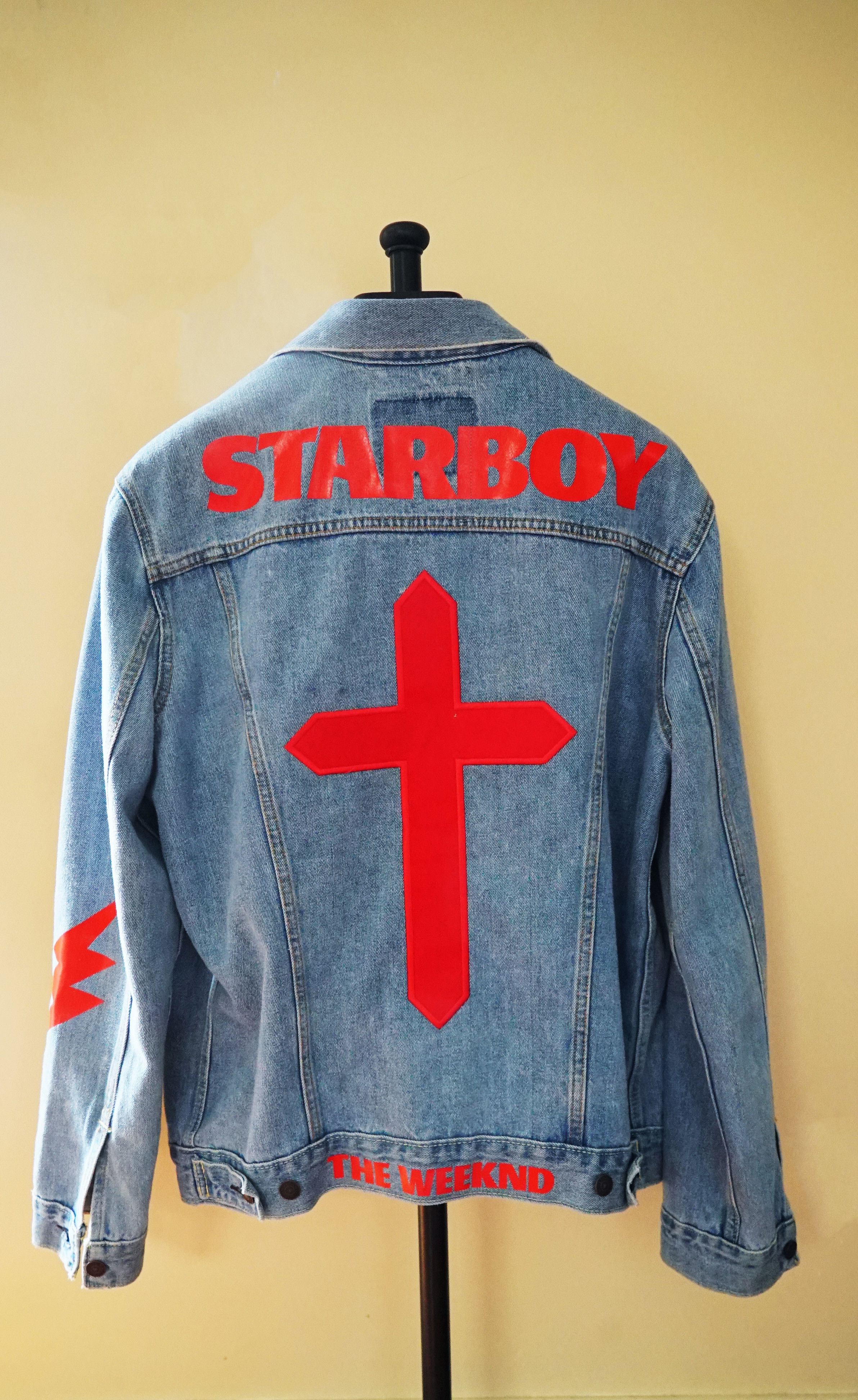 Mens The Weeknd X Levis Starboy Denim Jacket - A2 Jackets