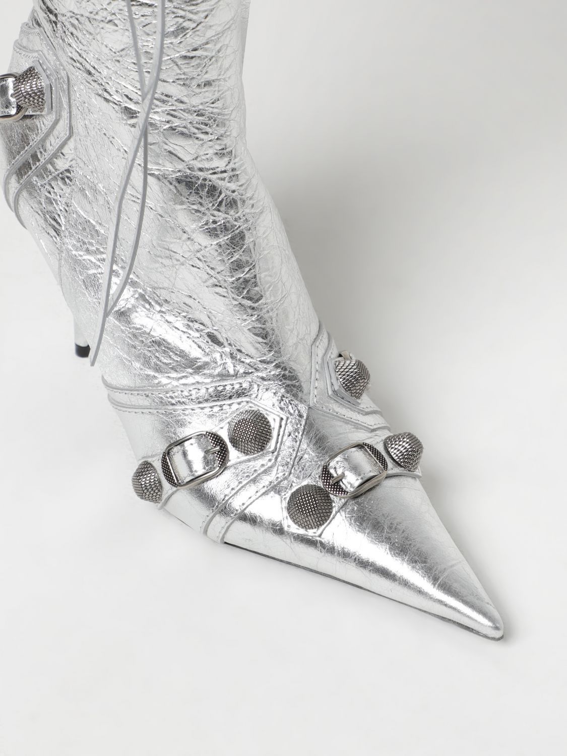 ミドルブーツ BALENCIAGA Women Boots 383692 694379WBDK3 SILVER Balenciaga Boots Woman Silver