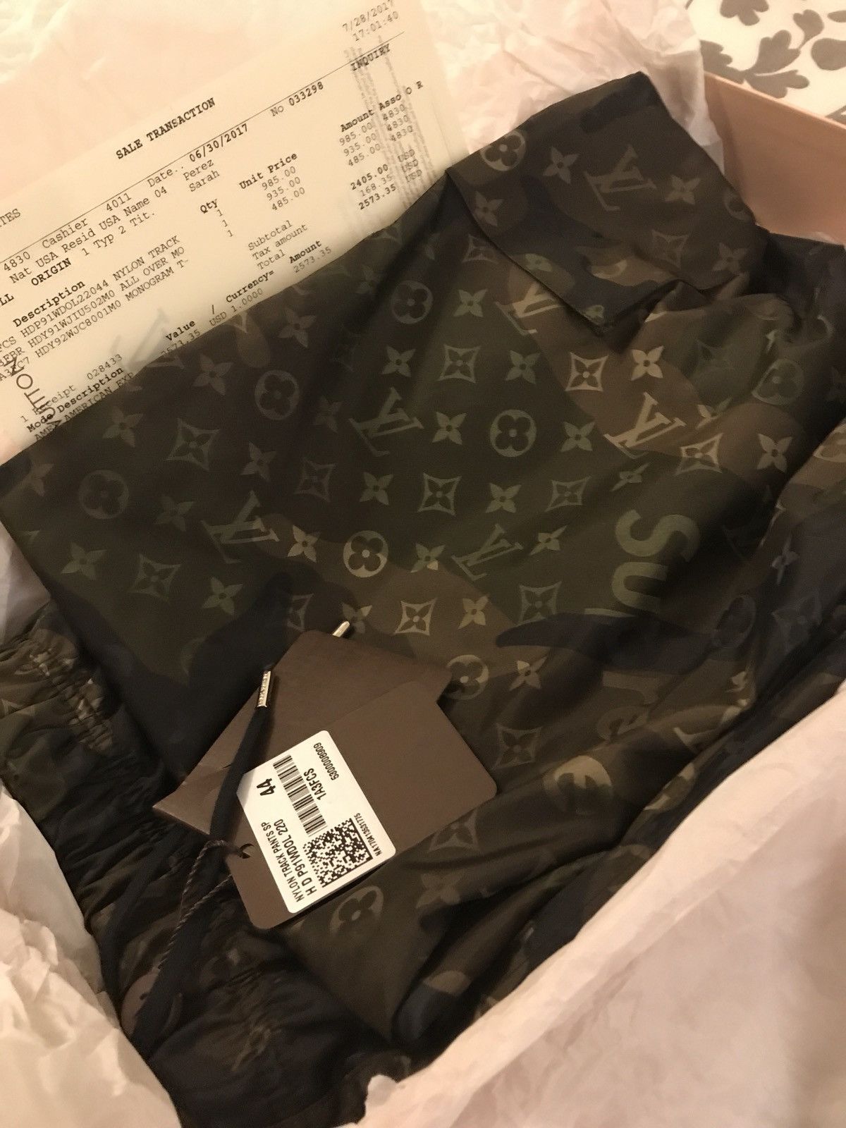 Louis Vuitton Leggings with Monogram Elastic Belt BLACK. Size 36