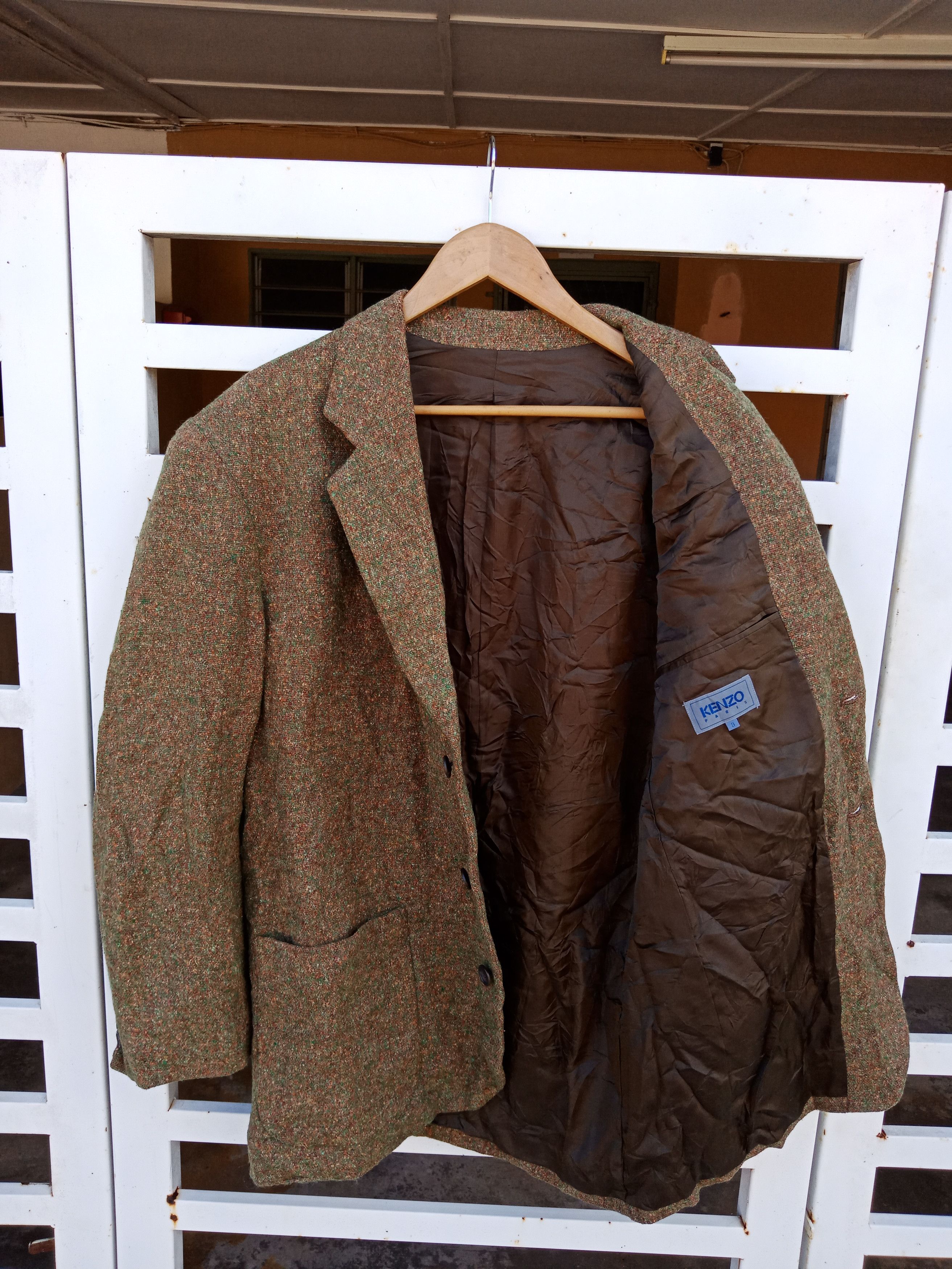 Kenzo Kenzo Polka Dots Wool Coat Size US L / EU 52-54 / 3 - 3 Thumbnail
