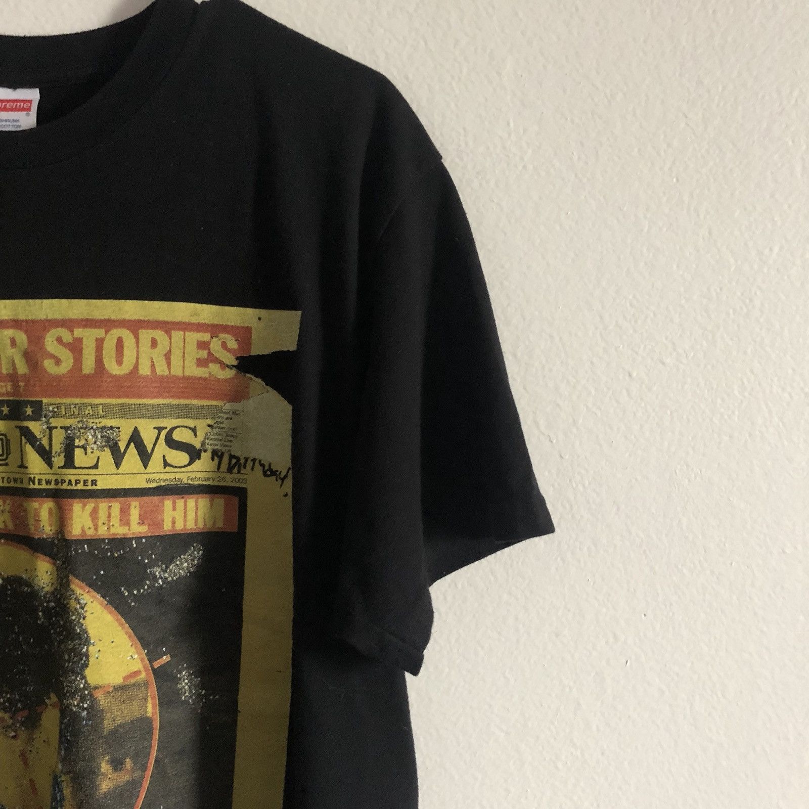 Supreme Dash Snow Glitter Tee Black Size US L / EU 52-54 / 3 - 4 Thumbnail