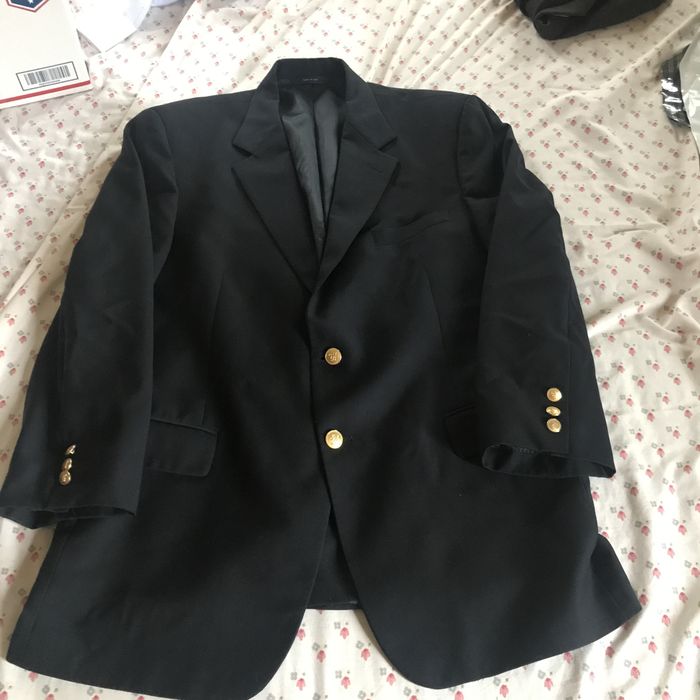 Brooks Brothers Brooks Brothers Navy Blazer Gold Buttons Made in USA ...