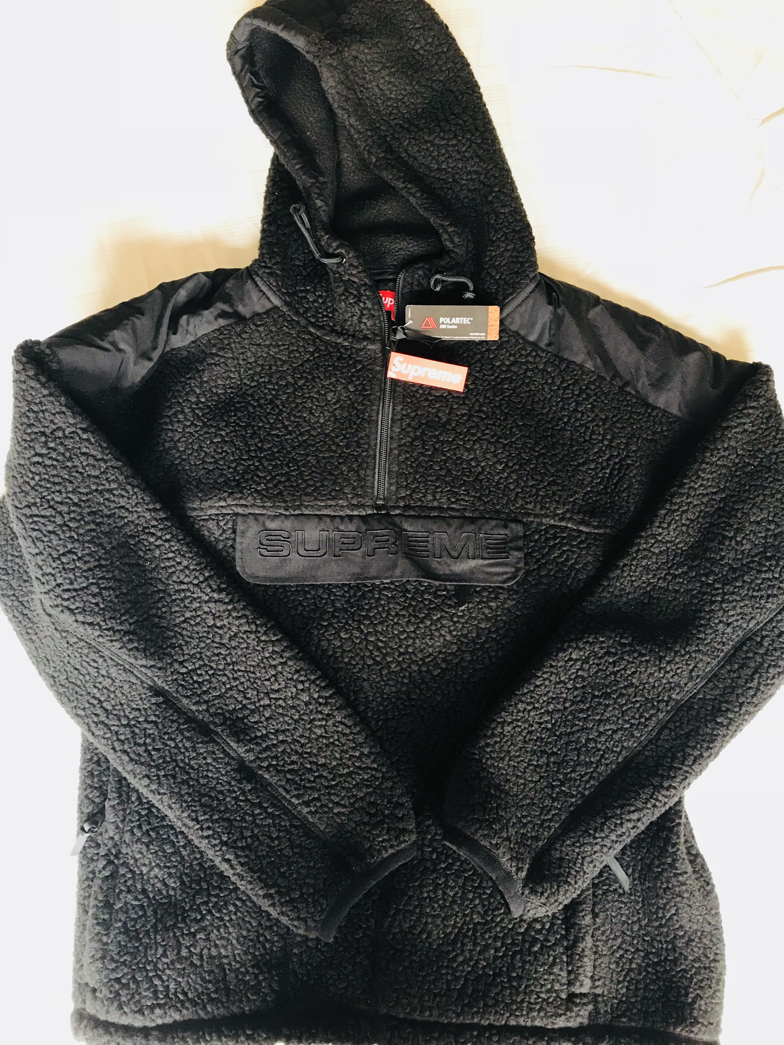 Supreme Polartec Half Zip Pullover Black