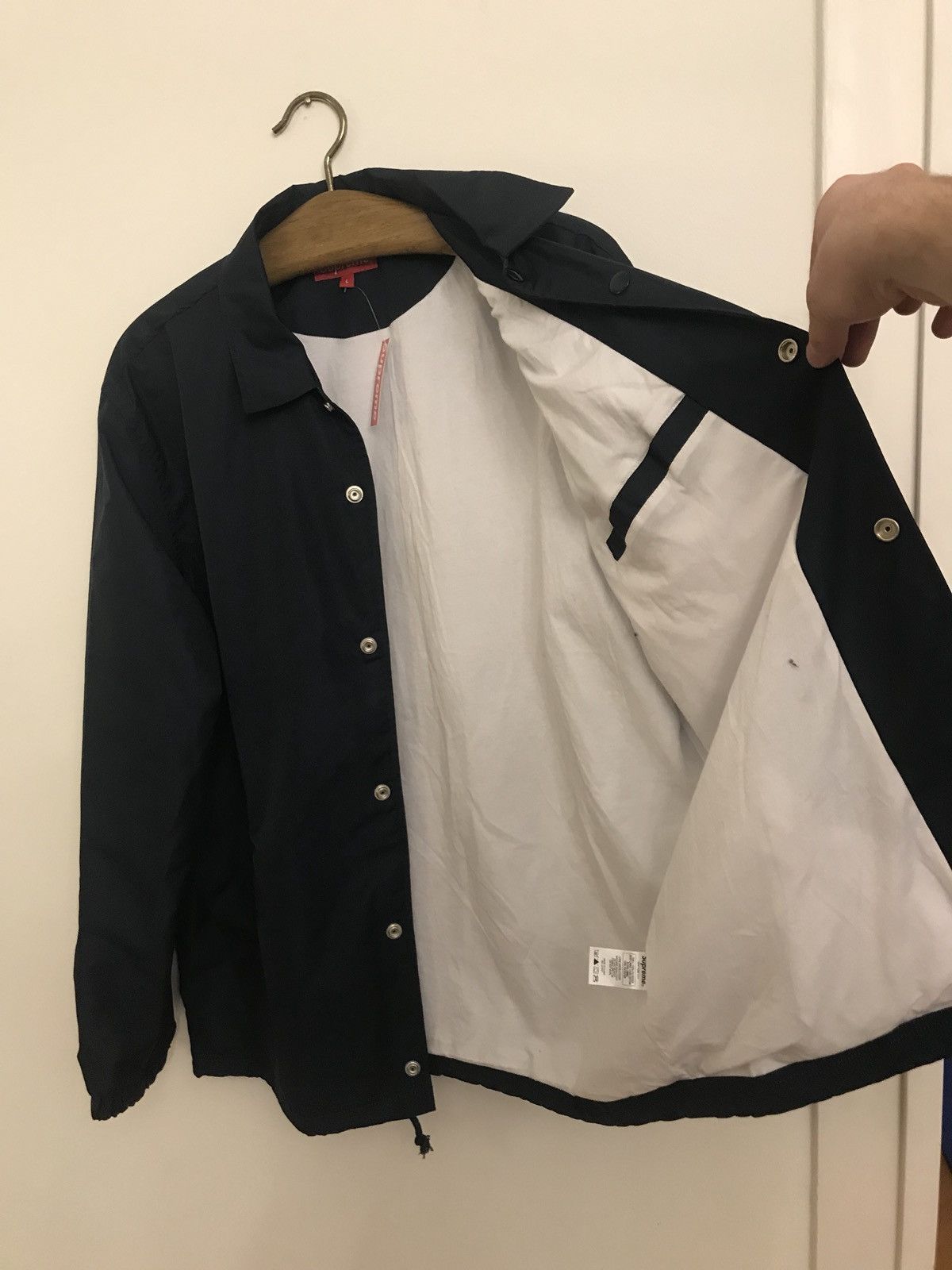 Supreme nan goldin misty and jimmy paulette coaches jacket black new arrivals