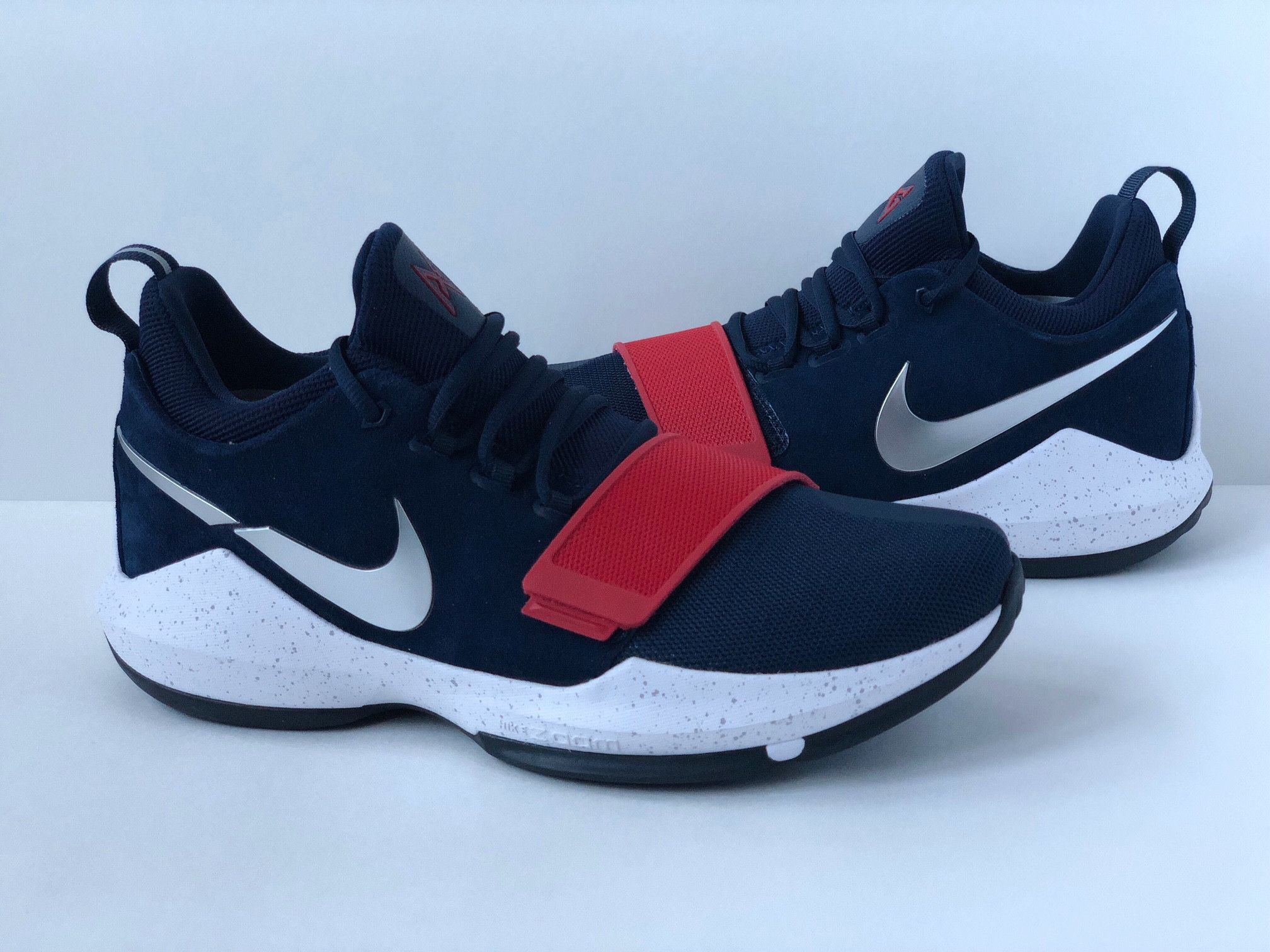 Nike NIKE PG 1 USA SZ 10.5 BASKETBALL PAUL GEORGE NAVY BLUE RED WHITE 2 878627 900 Grailed