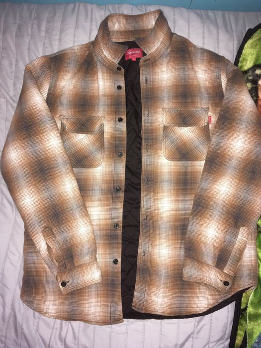 Supreme Quilted Shadow Plaid Flannel | Grailed