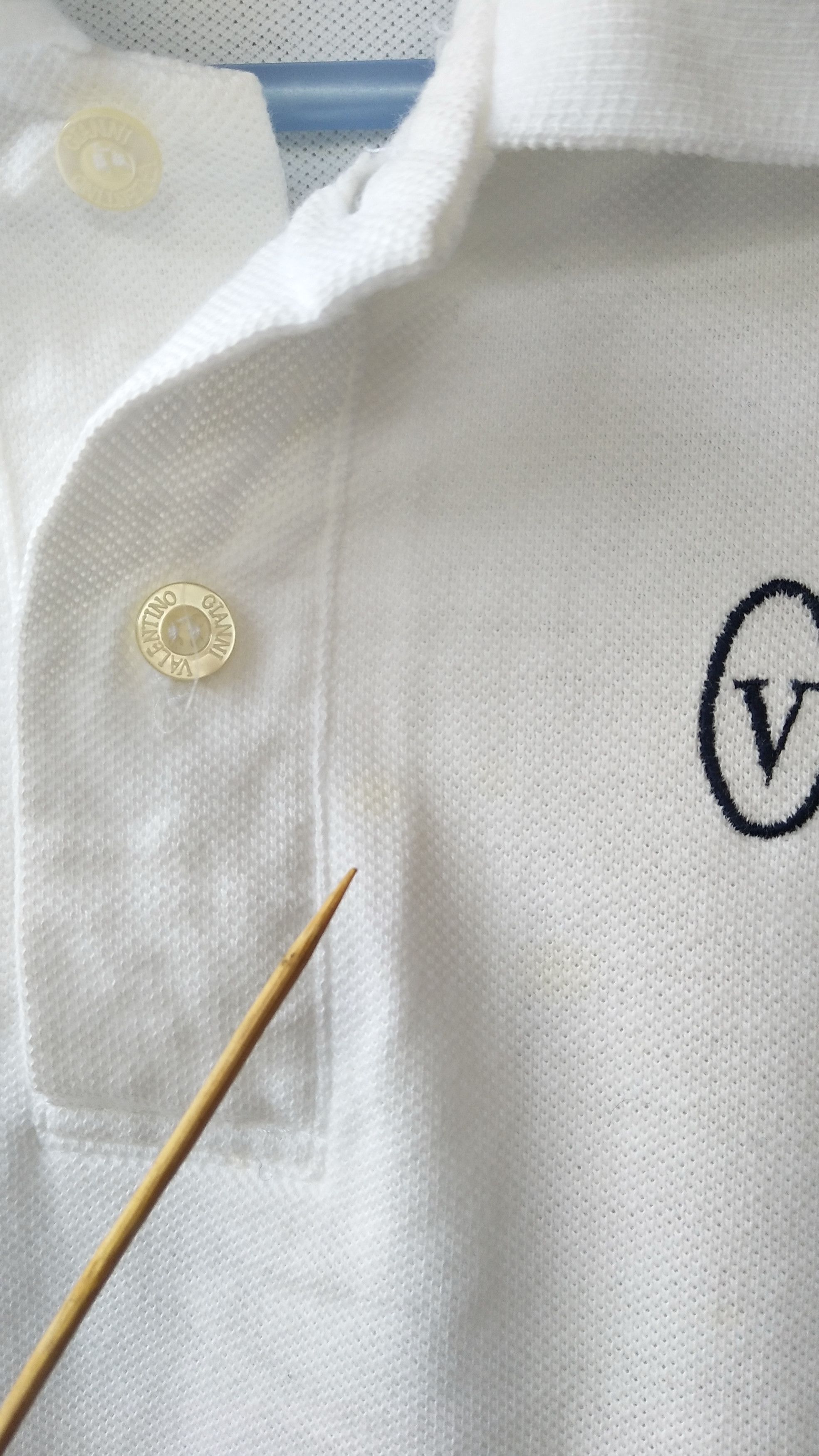 Designer Gianni Valentino Jeans polo tee small logo embroidery Size US M / EU 48-50 / 2 - 7 Thumbnail