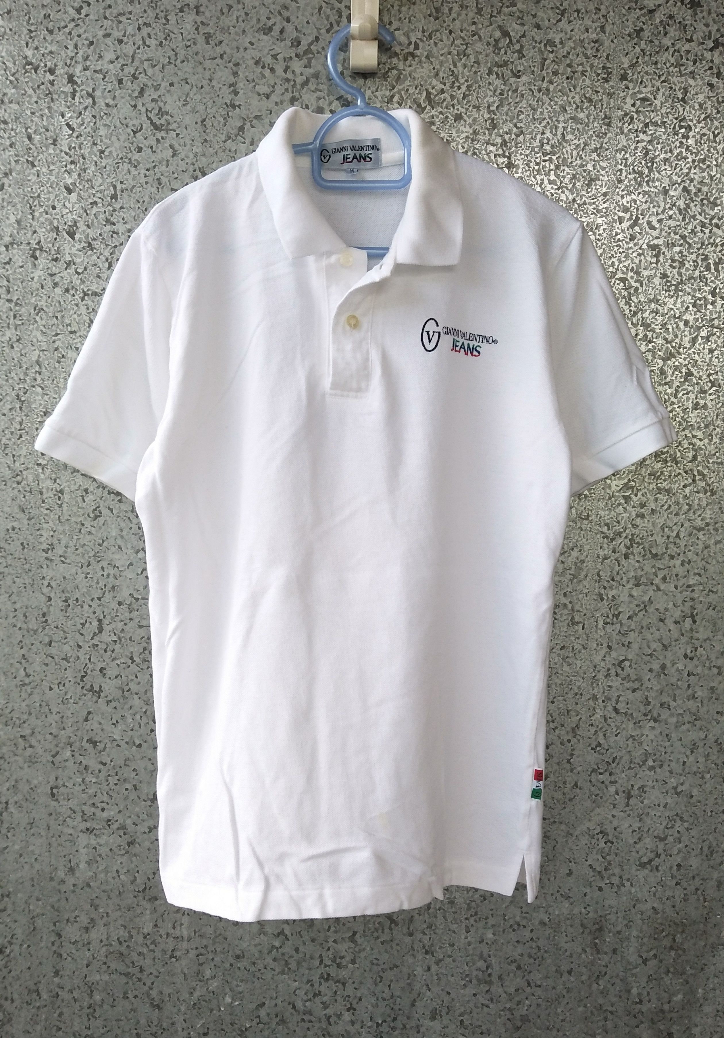 Designer Gianni Valentino Jeans polo tee small logo embroidery Size US M / EU 48-50 / 2 - 1 Thumbnail