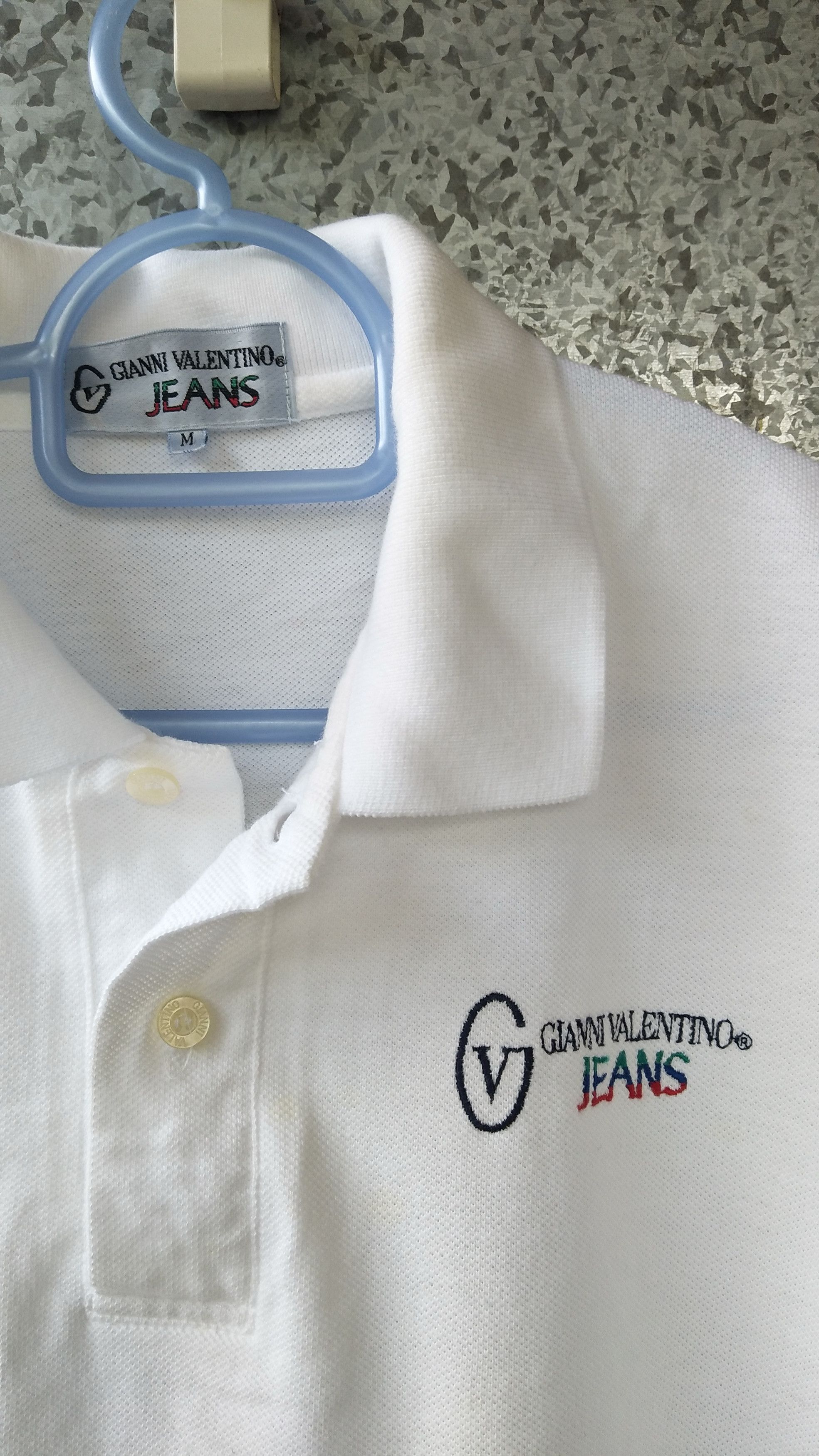 Designer Gianni Valentino Jeans polo tee small logo embroidery Size US M / EU 48-50 / 2 - 3 Thumbnail
