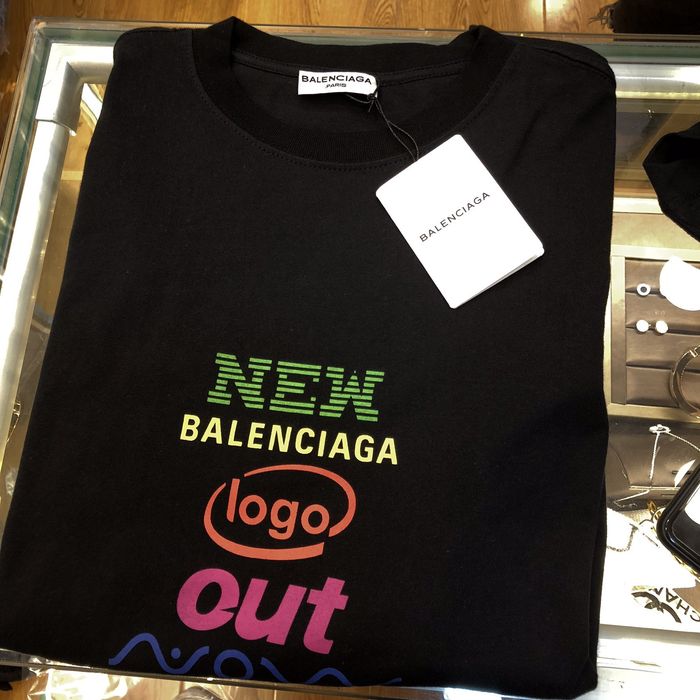 balenciaga new logo out tee