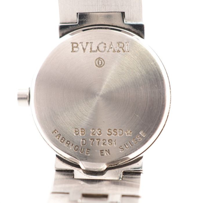 Bvlgari Bvlgari BB23SSD Bulgari Quartz QZ Black Dial Watch Silver