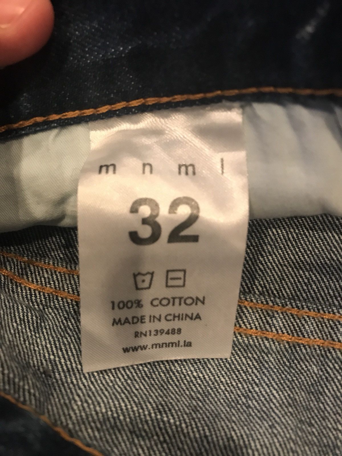 MNML M1 SPLASH DENIM Size US 32 / EU 48 - 2 Thumbnail