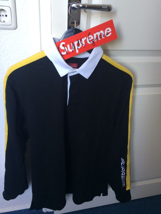 Supreme Supreme reflective sleeve stripe rugby polo | Grailed