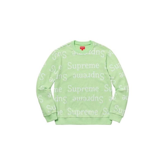 Supreme jacquard clearance logo crewneck