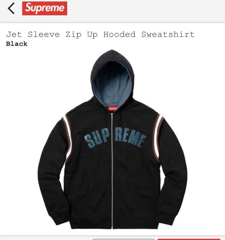 online orders sale Supreme Jet Sleeve Hoodie | www.fcbsudan.com