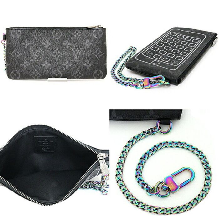 Louis Vuitton LOUIS VUITTON Fragment Collaboration iPhone Pouch