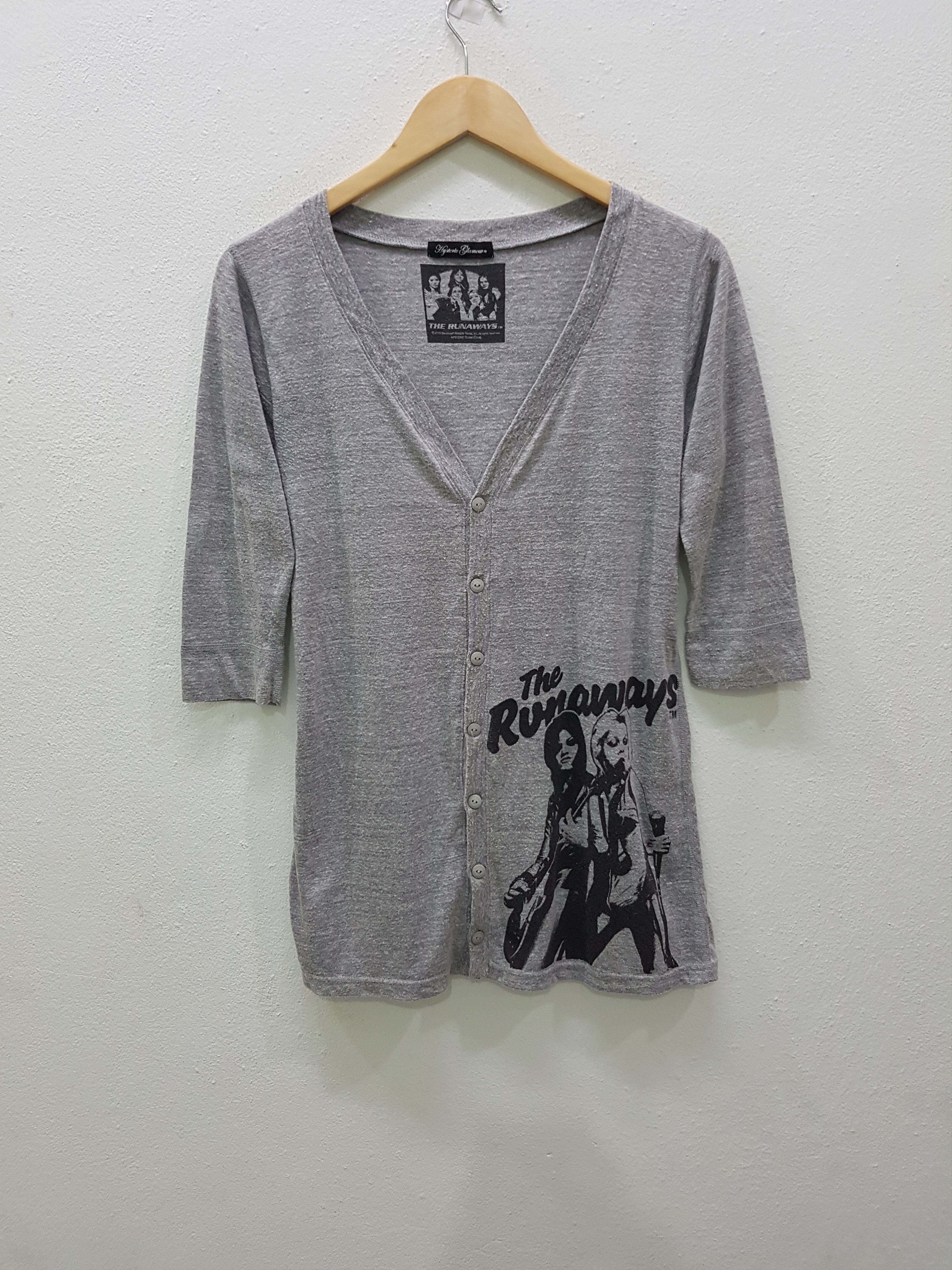 Hysteric Glamour Hysteric Glamour X Band The Runaways Cardigan For Women Size S / US 4 / IT 40 - 1 Thumbnail