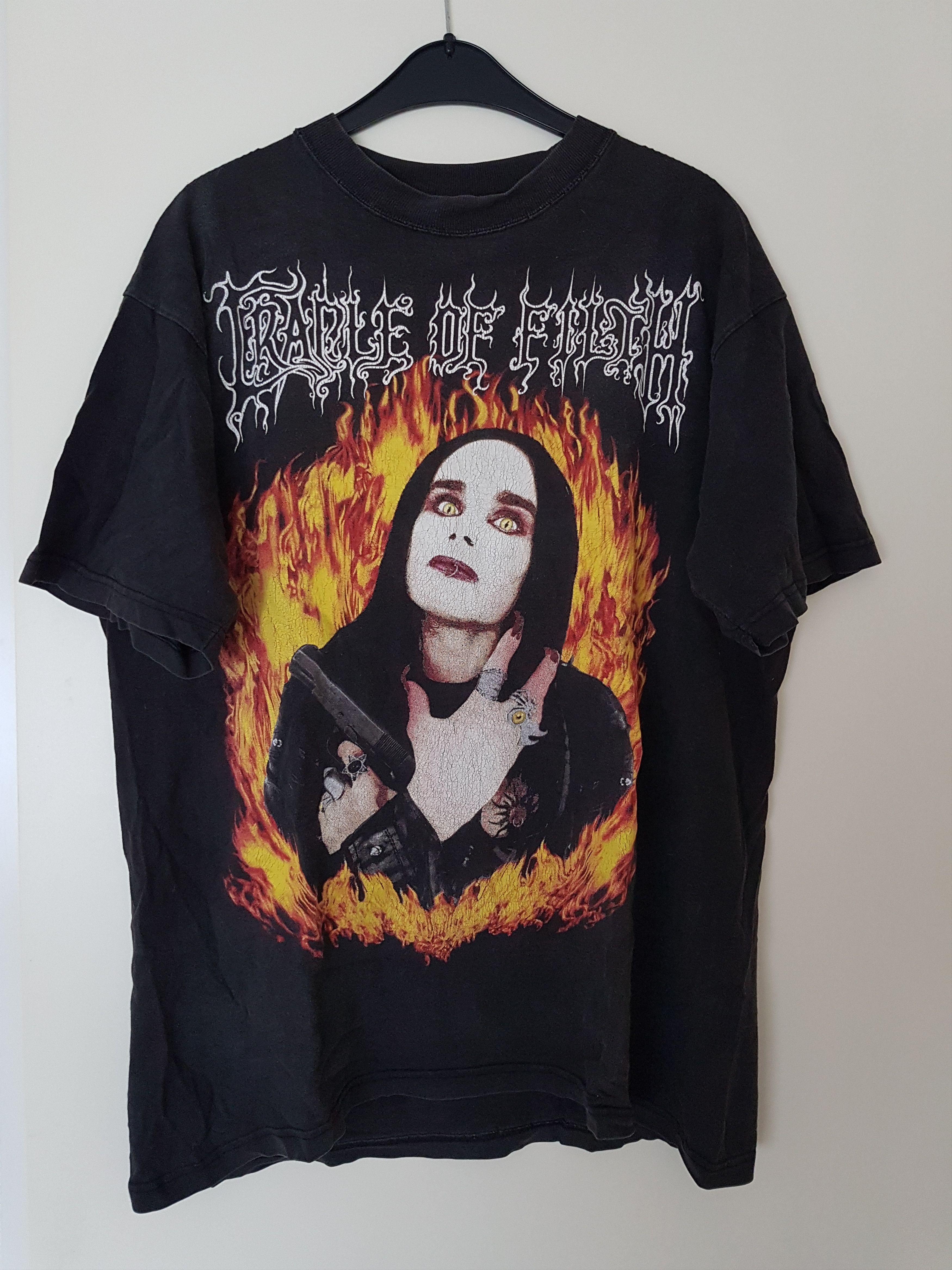 Vintage VERY RARE 1999 Cradle Of Filth 'Wanker' Shirt | Grailed