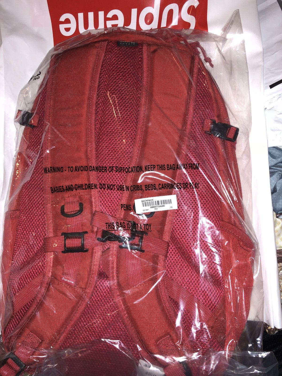 Supreme Red Supreme Backpack SS18 | Grailed