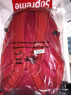 red supreme backpack