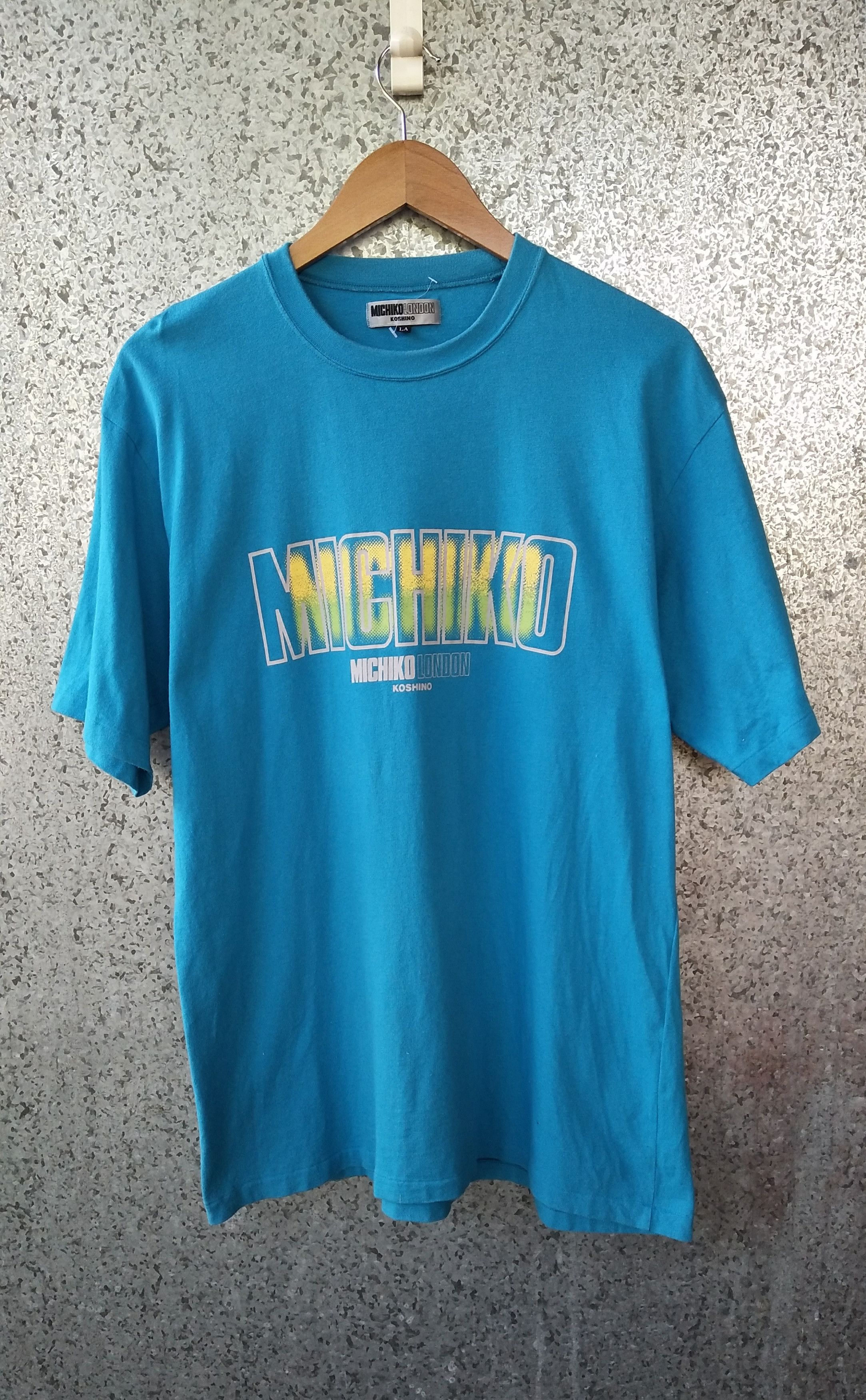 Michiko Koshino London 🔥 Vintage Michiko London Koshino t shirt spell out Size US L / EU 52-54 / 3 - 1 Thumbnail