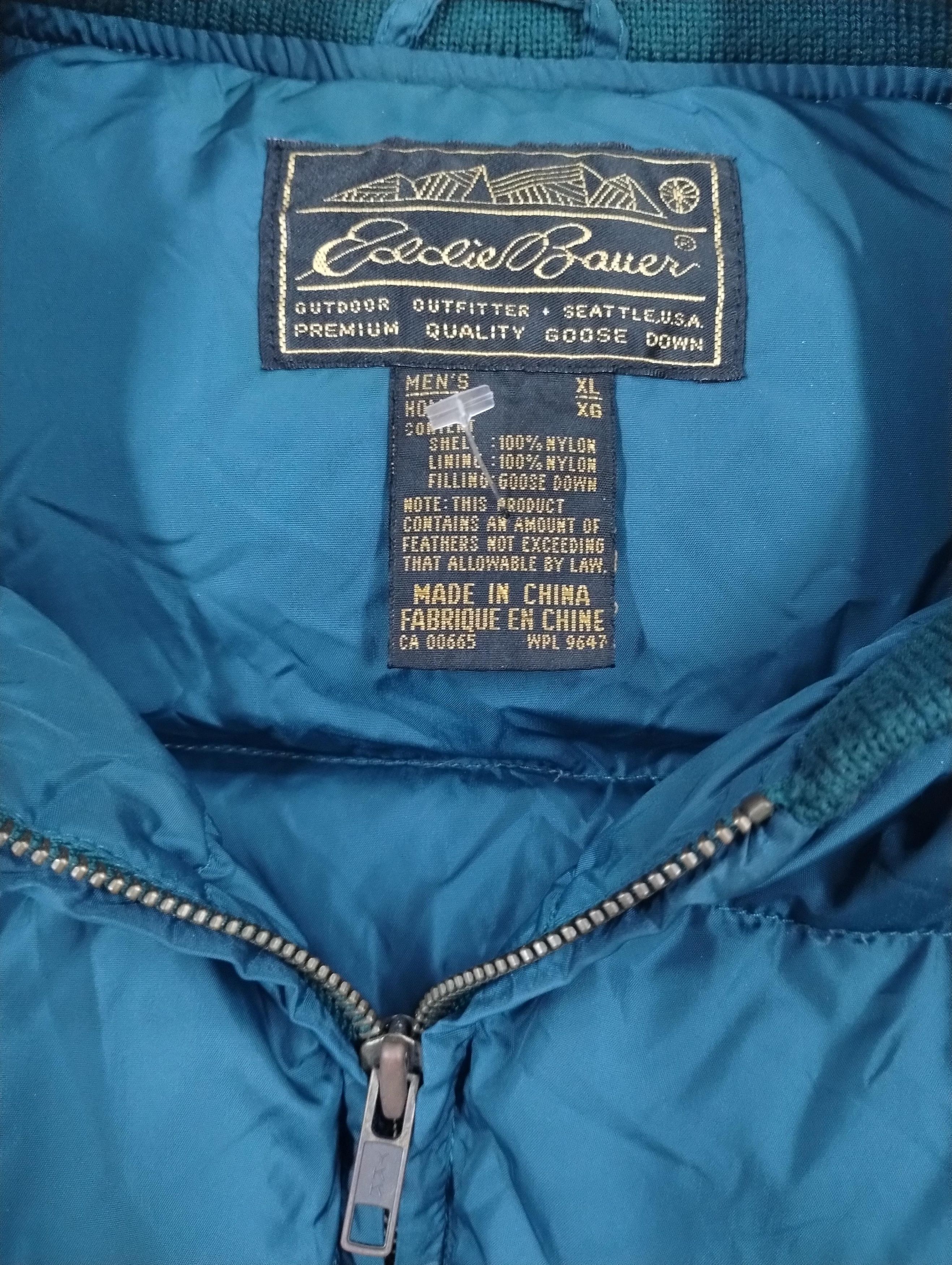 Vintage Vintage Eddie Bauer 90s Down Puffer Vest Size US XL / EU 56 / 4 - 3 Thumbnail