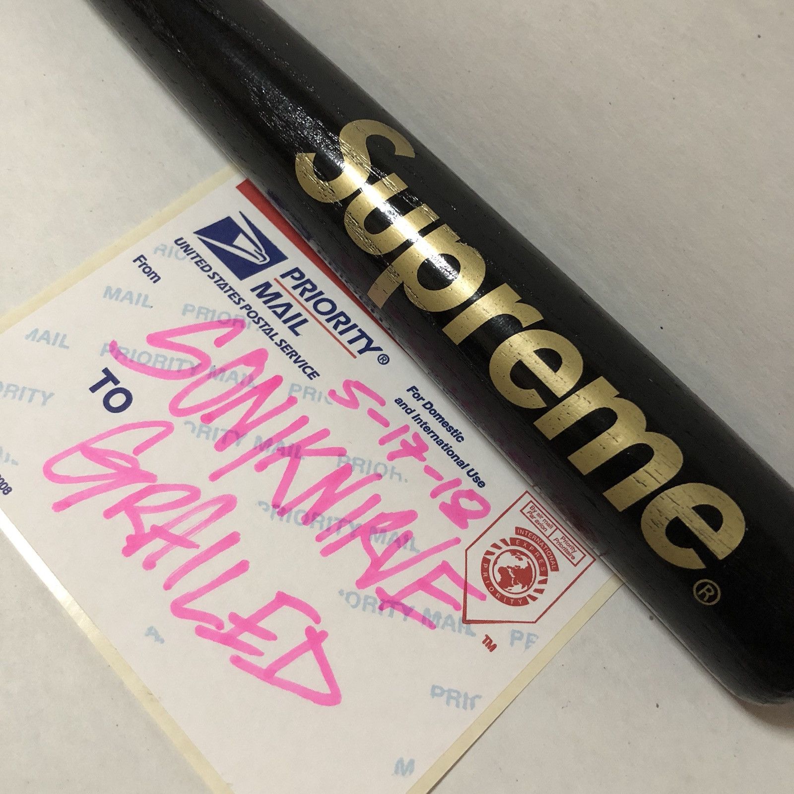 Mini Batte De Baseball Supreme Louisville Slugger - Noire - Accessoire