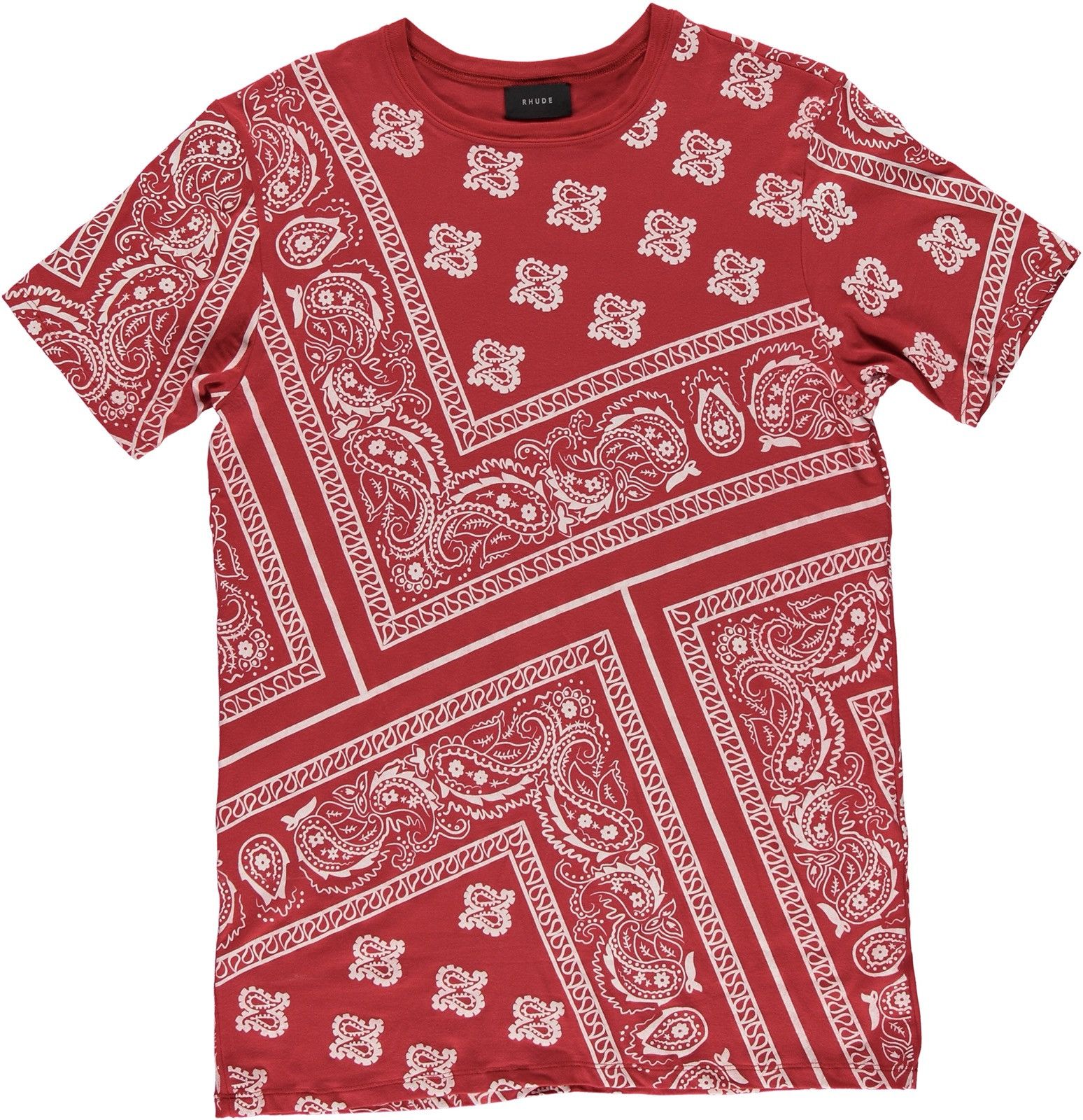 Rhude Red Bandana T-Shirt 1 (S/M) | Grailed