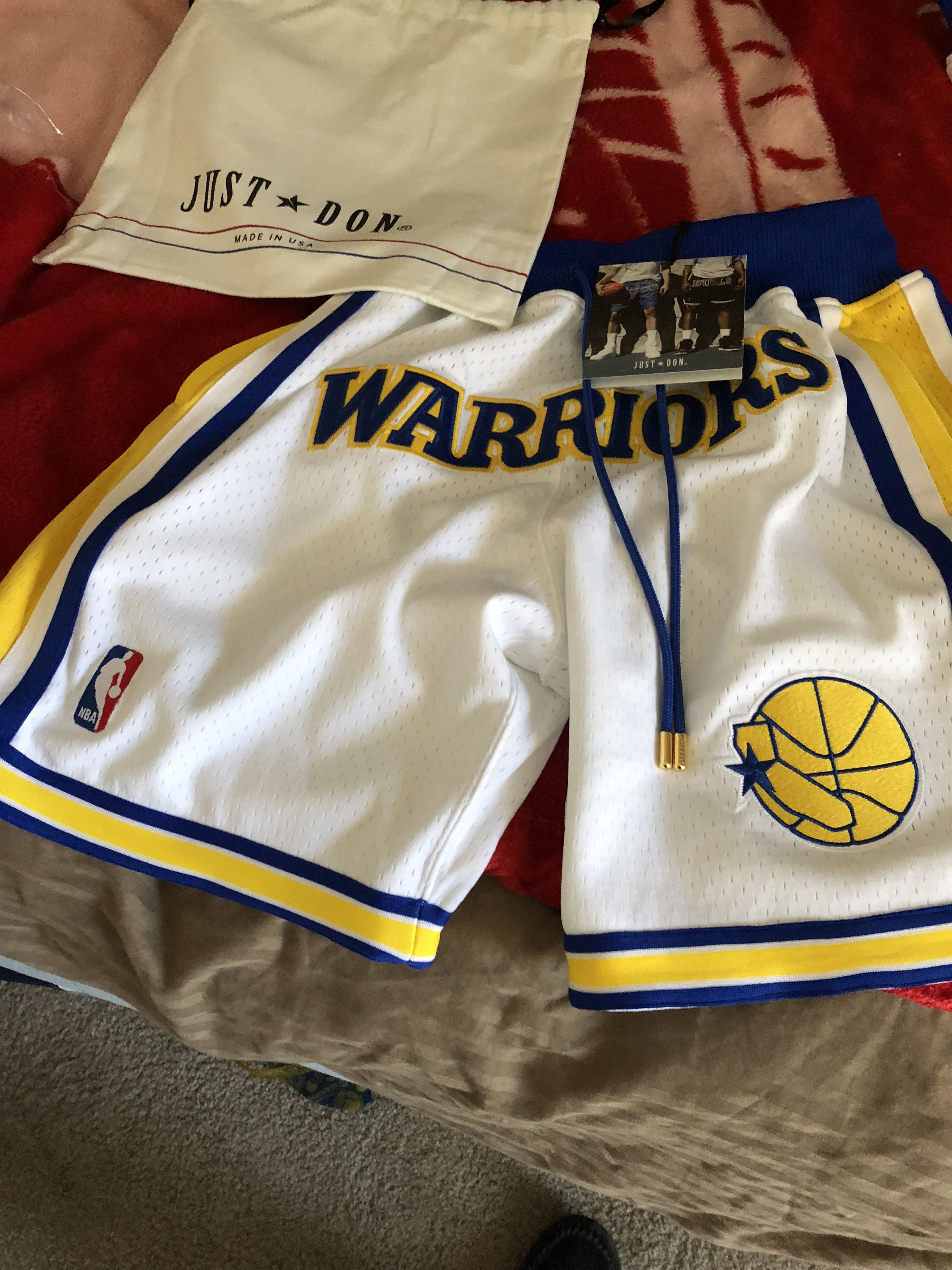 JUST ☆ DON By Mitchell & Ness Golden State Warriors Shorts