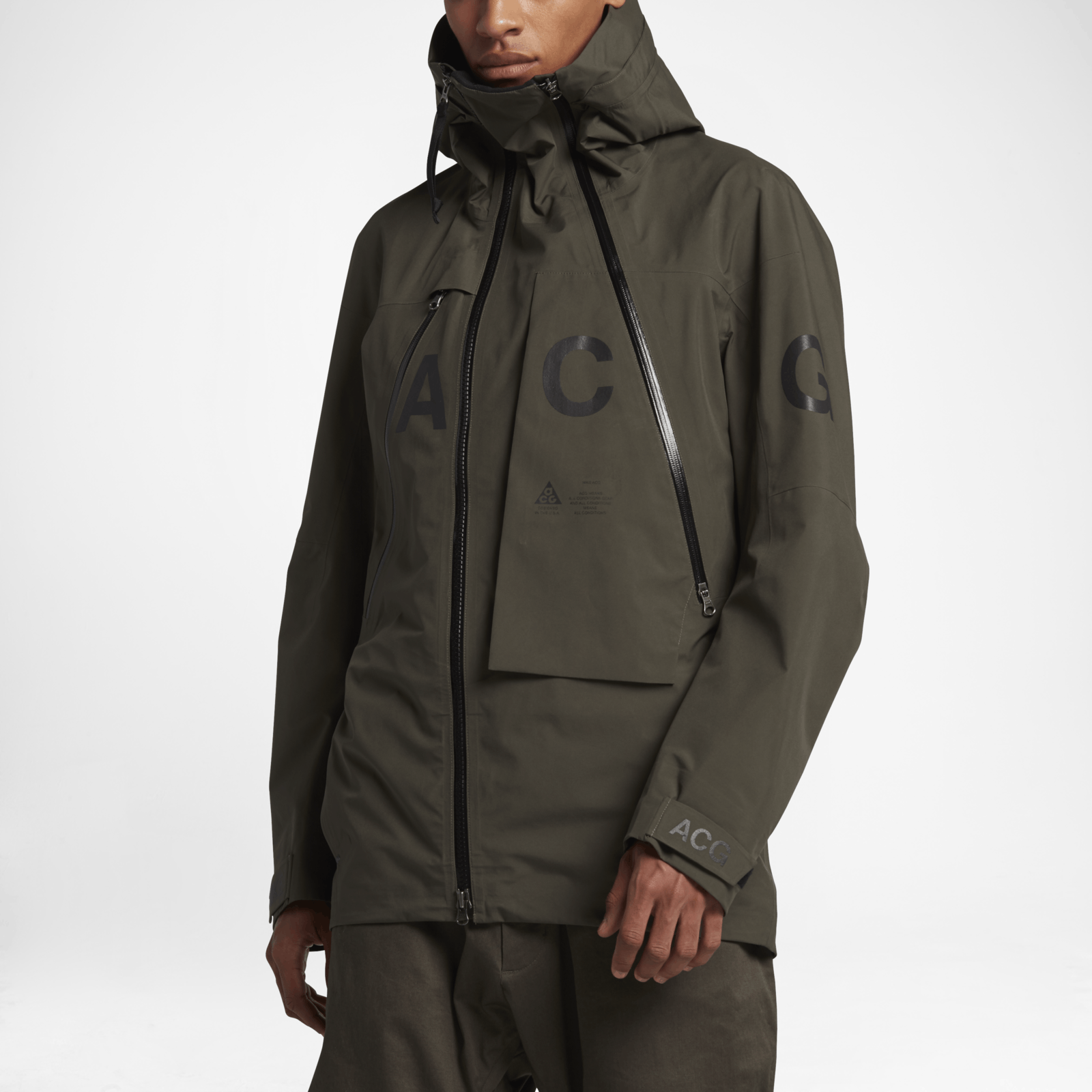 Acronym NIKELAB ACG ALPINE JACKET CARGO KHAKI | Grailed