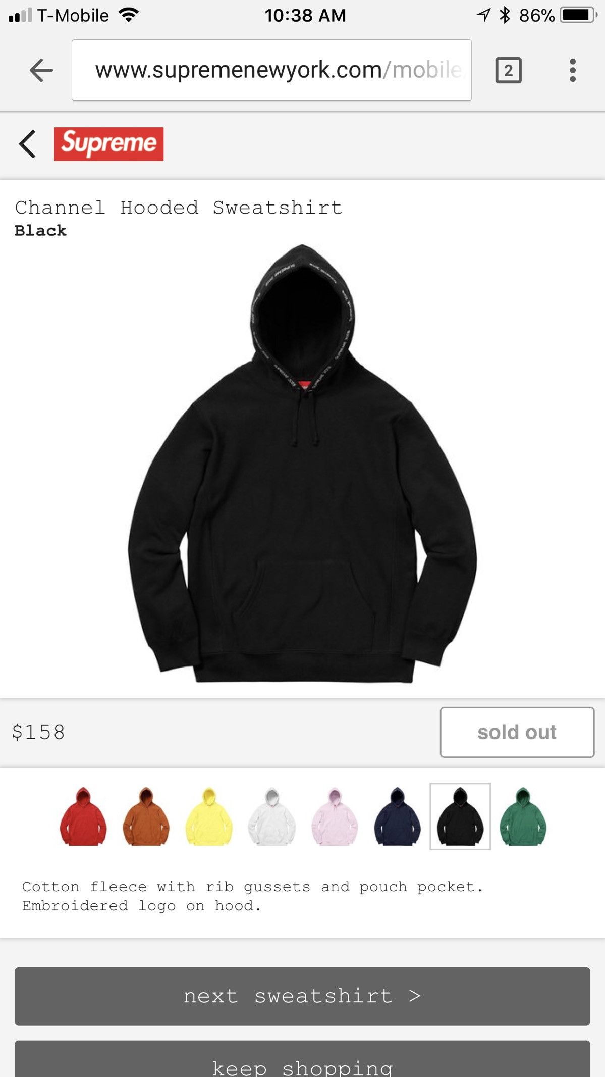 Supreme channel hooded sweatshirt black online