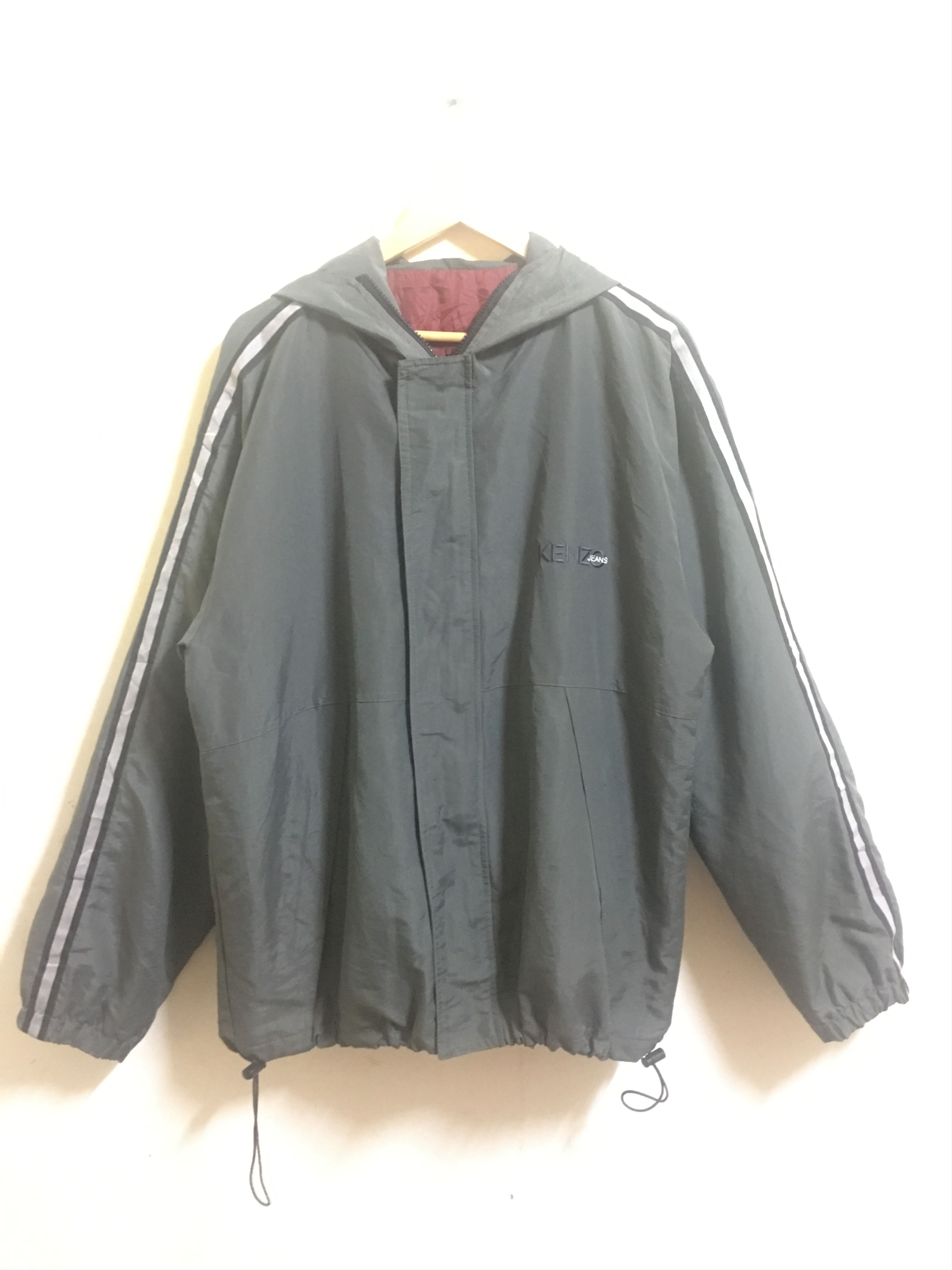 Kenzo Vintage Kenzo Jeans Embroidered Logo Windbreaker Jacket Size US L / EU 52-54 / 3 - 1 Thumbnail
