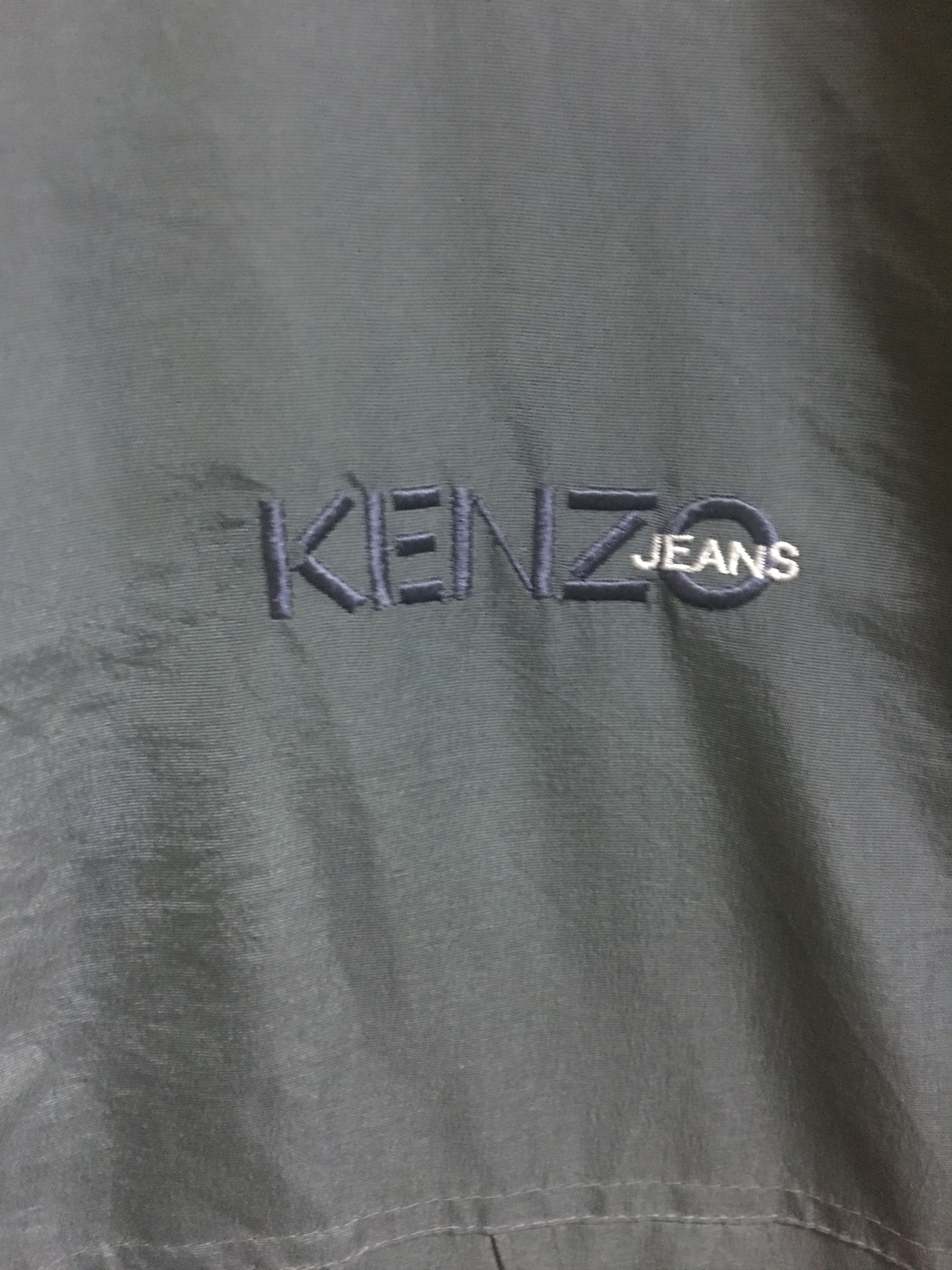 Kenzo Vintage Kenzo Jeans Embroidered Logo Windbreaker Jacket Size US L / EU 52-54 / 3 - 2 Thumbnail