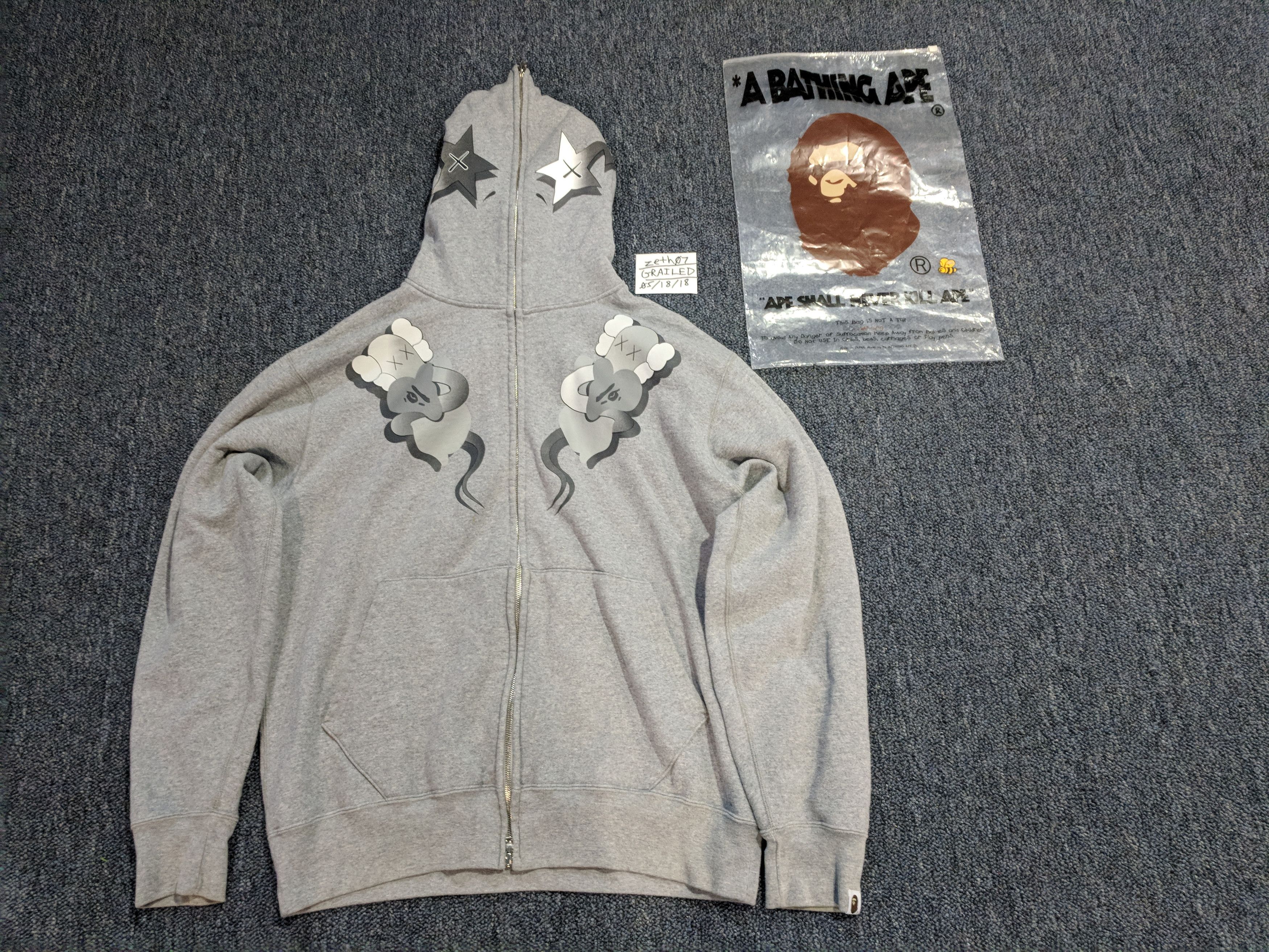 Bape × Kaws Bape X KAWS = Gray 
