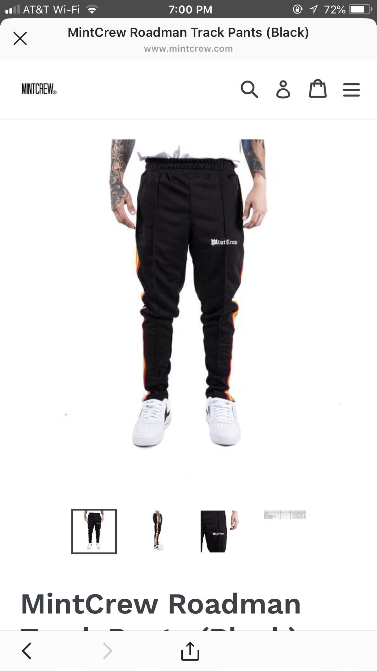 Mintcrew Roadman Track Pants Black Grailed