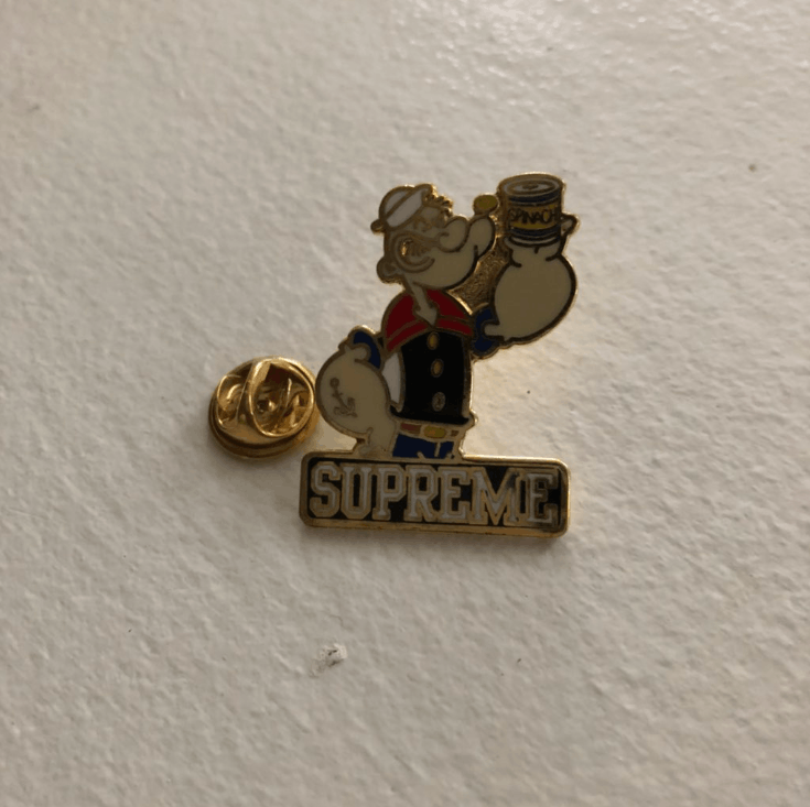 Supreme 13SS Popeye on sale Pin